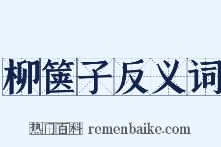 柳箧子反义词是什么意思的图片